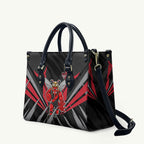 Essendon Bombers Australian Football Leather Bag Fierce Mosquito Pilot Mascot - Bold Team Colors