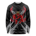 Essendon Bombers Australian Football Long Sleeve Shirt Fierce Mosquito Pilot Mascot - Bold Team Colors