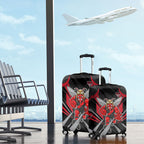 Essendon Bombers Australian Football Luggage Cover Fierce Mosquito Pilot Mascot - Bold Team Colors