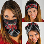 Essendon Bombers Australian Football Neck Gaiter Fierce Mosquito Pilot Mascot - Bold Team Colors