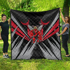 Essendon Bombers Australian Football Quilt Fierce Mosquito Pilot Mascot - Bold Team Colors