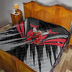 Essendon Bombers Australian Football Quilt Fierce Mosquito Pilot Mascot - Bold Team Colors
