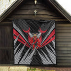 Essendon Bombers Australian Football Quilt Fierce Mosquito Pilot Mascot - Bold Team Colors