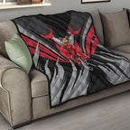 Essendon Bombers Australian Football Quilt Fierce Mosquito Pilot Mascot - Bold Team Colors