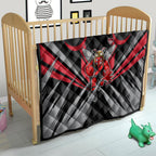 Essendon Bombers Australian Football Quilt Fierce Mosquito Pilot Mascot - Bold Team Colors
