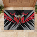 Essendon Bombers Australian Football Rubber Doormat Fierce Mosquito Pilot Mascot - Bold Team Colors