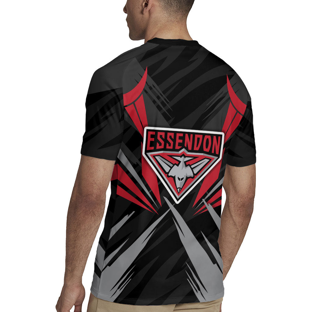 Essendon Bombers Australian Football Rugby Jersey Fierce Mosquito Pilot Mascot - Bold Team Colors