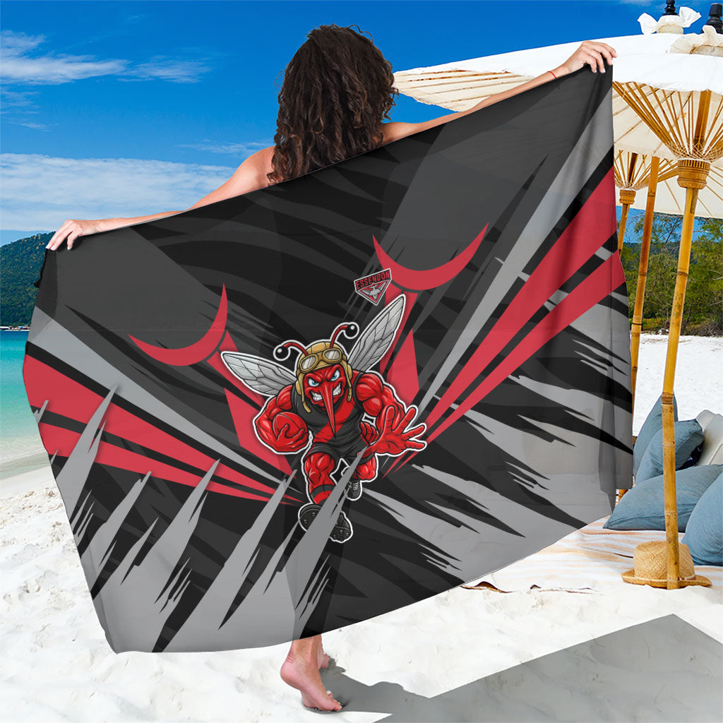 Essendon Bombers Australian Football Sarong Fierce Mosquito Pilot Mascot - Bold Team Colors