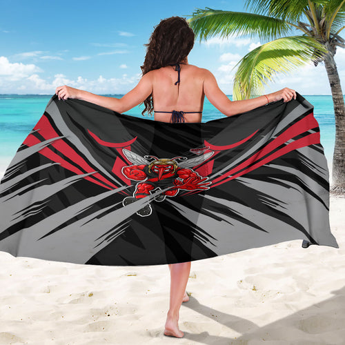 Essendon Bombers Australian Football Sarong Fierce Mosquito Pilot Mascot - Bold Team Colors
