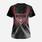 Essendon Bombers Australian Football Scrub Top Fierce Mosquito Pilot Mascot - Bold Team Colors