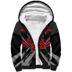 Essendon Bombers Australian Football Sherpa Hoodie Fierce Mosquito Pilot Mascot - Bold Team Colors
