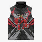 Essendon Bombers Australian Football Sleeveless Puffer Jacket Fierce Mosquito Pilot Mascot - Bold Team Colors