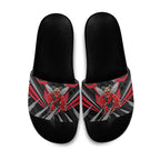 Essendon Bombers Australian Football Slide Sandals Fierce Mosquito Pilot Mascot - Bold Team Colors