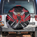 Essendon Bombers Australian Football Spare Tire Cover Fierce Mosquito Pilot Mascot - Bold Team Colors