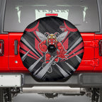 Essendon Bombers Australian Football Spare Tire Cover Fierce Mosquito Pilot Mascot - Bold Team Colors