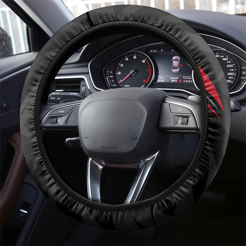 Essendon Bombers Australian Football Steering Wheel Cover Fierce Mosquito Pilot Mascot - Bold Team Colors