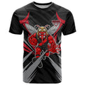 Essendon Bombers Australian Football T Shirt Fierce Mosquito Pilot Mascot - Bold Team Colors