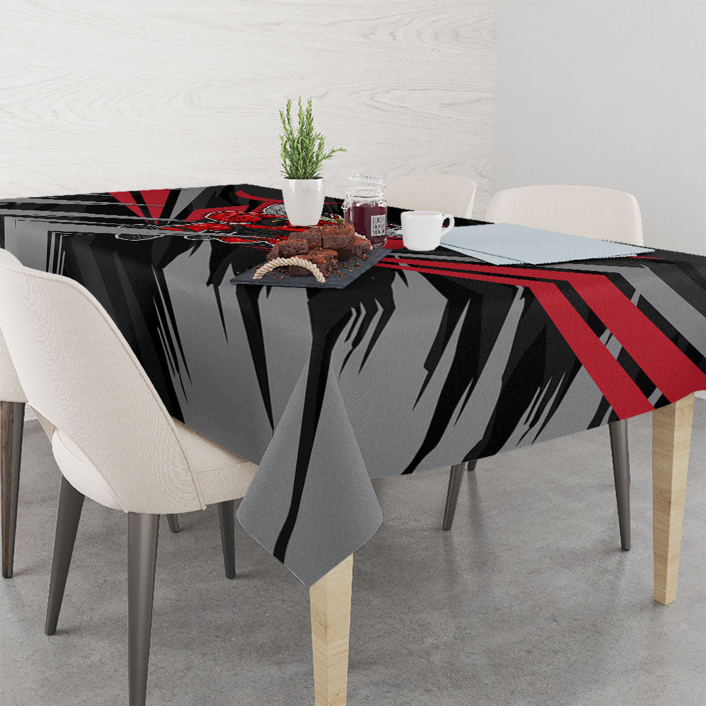 Essendon Bombers Australian Football Tablecloth Fierce Mosquito Pilot Mascot - Bold Team Colors