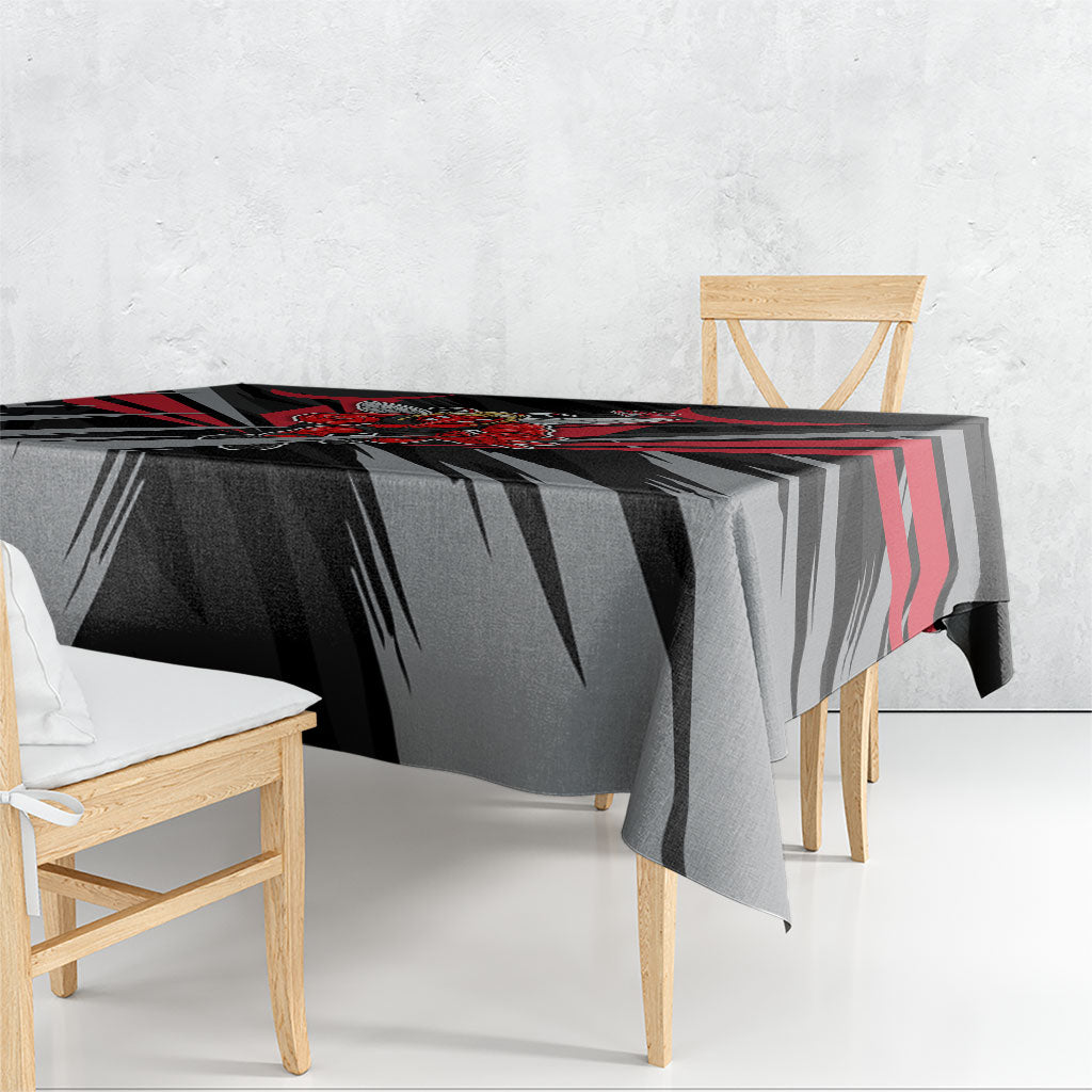 Essendon Bombers Australian Football Tablecloth Fierce Mosquito Pilot Mascot - Bold Team Colors