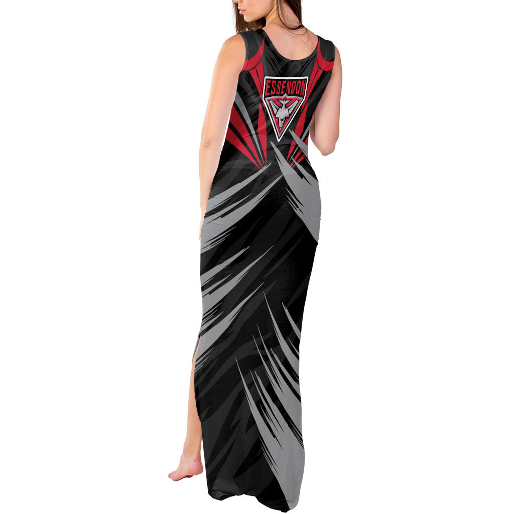Essendon Bombers Australian Football Tank Maxi Dress Fierce Mosquito Pilot Mascot - Bold Team Colors