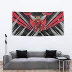 Essendon Bombers Australian Football Tapestry Fierce Mosquito Pilot Mascot - Bold Team Colors
