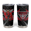 Essendon Bombers Australian Football Tumbler Cup Fierce Mosquito Pilot Mascot - Bold Team Colors