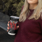 Essendon Bombers Australian Football Tumbler Cup Fierce Mosquito Pilot Mascot - Bold Team Colors