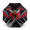 Essendon Bombers Australian Football Umbrella Fierce Mosquito Pilot Mascot - Bold Team Colors