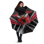 Essendon Bombers Australian Football Umbrella Fierce Mosquito Pilot Mascot - Bold Team Colors