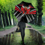 Essendon Bombers Australian Football Umbrella Fierce Mosquito Pilot Mascot - Bold Team Colors
