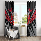 Essendon Bombers Australian Football Window Curtain Fierce Mosquito Pilot Mascot - Bold Team Colors