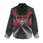 Essendon Bombers Australian Football Women Casual Shirt Fierce Mosquito Pilot Mascot - Bold Team Colors