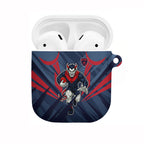 Melbourne Demons Australian Football AirPods Case Fierce Devil Mascot - Bold Team Colors