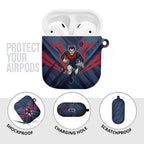 Melbourne Demons Australian Football AirPods Case Fierce Devil Mascot - Bold Team Colors