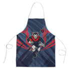 Melbourne Demons Australian Football Apron Fierce Devil Mascot - Bold Team Colors
