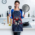 Melbourne Demons Australian Football Apron Fierce Devil Mascot - Bold Team Colors