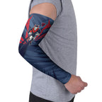 Melbourne Demons Australian Football Arm Sleeves Fierce Devil Mascot - Bold Team Colors