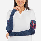 Melbourne Demons Australian Football Arm Sleeves Fierce Devil Mascot - Bold Team Colors
