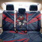 Melbourne Demons Australian Football Back Car Seat Cover Fierce Devil Mascot - Bold Team Colors