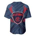 Melbourne Demons Australian Football Baseball Jersey Fierce Devil Mascot - Bold Team Colors