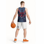 Melbourne Demons Australian Football Basketball Jersey Fierce Devil Mascot - Bold Team Colors