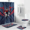 Melbourne Demons Australian Football Bathroom Set Fierce Devil Mascot - Bold Team Colors