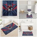 Melbourne Demons Australian Football Bathroom Set Fierce Devil Mascot - Bold Team Colors