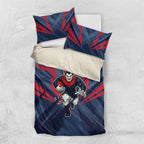 Melbourne Demons Australian Football Bedding Set Fierce Devil Mascot - Bold Team Colors