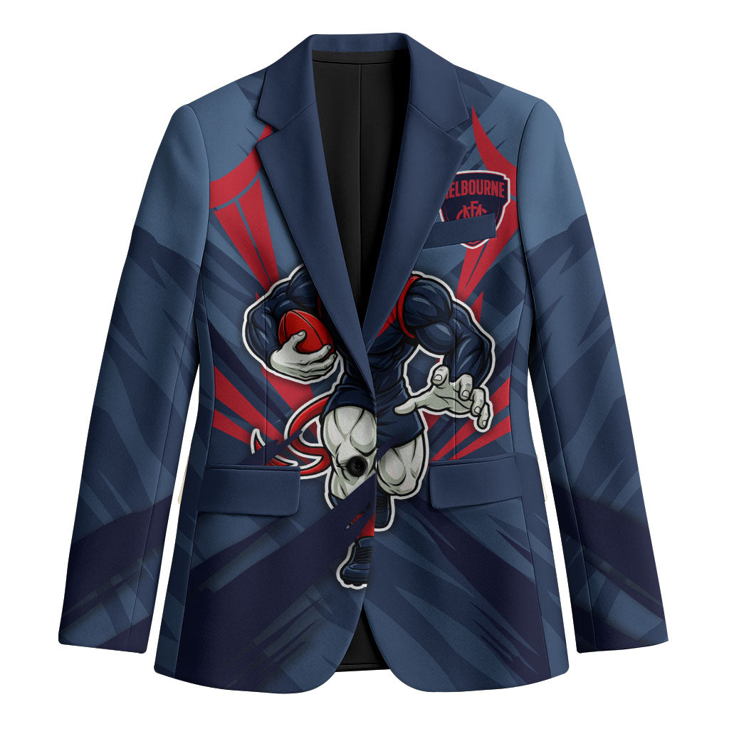 Melbourne Demons Australian Football Blazer Fierce Devil Mascot - Bold Team Colors