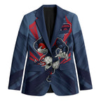 Melbourne Demons Australian Football Blazer Fierce Devil Mascot - Bold Team Colors