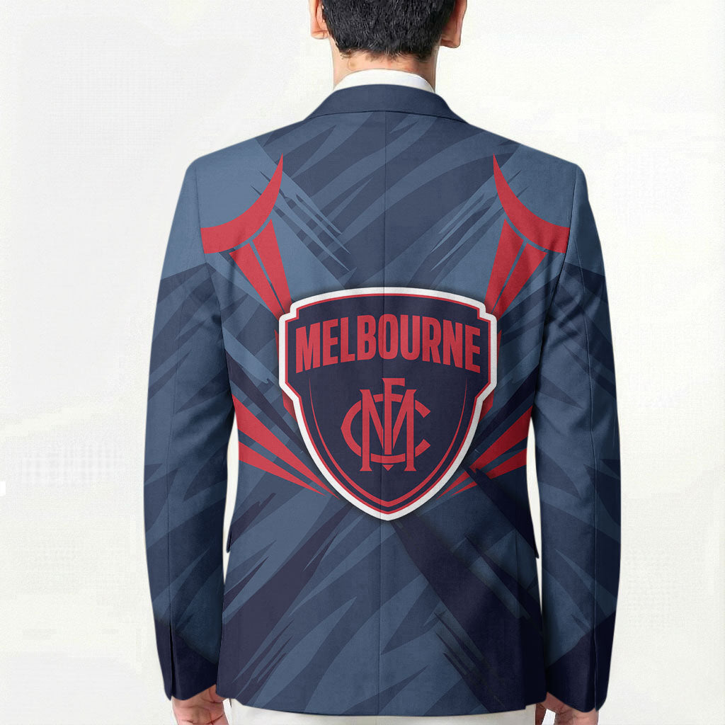 Melbourne Demons Australian Football Blazer Fierce Devil Mascot - Bold Team Colors