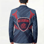 Melbourne Demons Australian Football Blazer Fierce Devil Mascot - Bold Team Colors