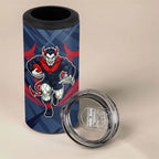 Melbourne Demons Australian Football 4 in 1 Can Cooler Tumbler Fierce Devil Mascot - Bold Team Colors