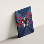 Melbourne Demons Australian Football Canvas Wall Art Fierce Devil Mascot - Bold Team Colors
